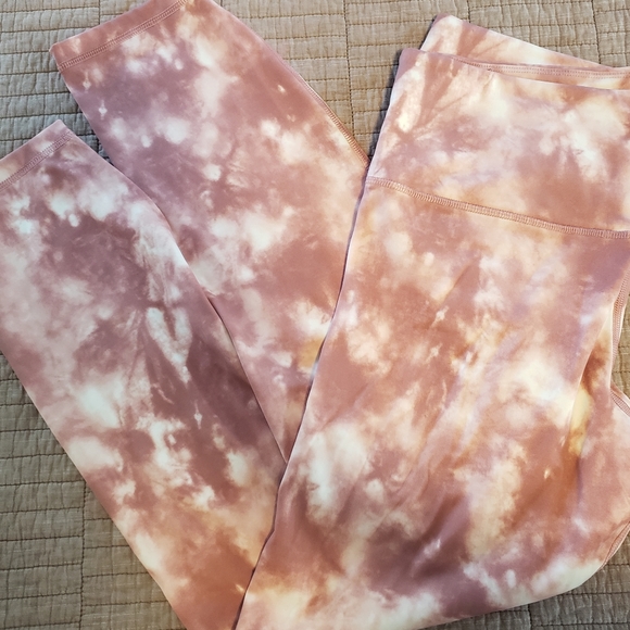 Banana Republic Pants - Banana Republic Womens High Rise Legging Size L Pink Marbled